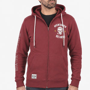 Veste zippée Aventurier des mers rouge oriental 