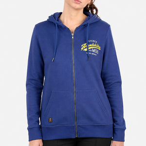 Veste zippée Aventurière Terres Australes Bleu pivoine Femme STERED