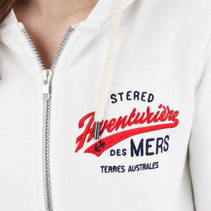 Veste zippée Aventurière Terres Australes Ecru Femme STERED