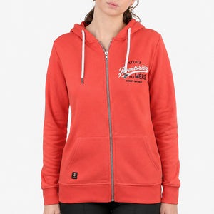 Veste zippée Aventurière Terres Australes Rouge magma Femme STERED